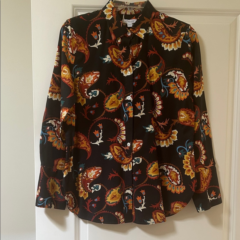 Chico's Multicolor Paisley Blouse